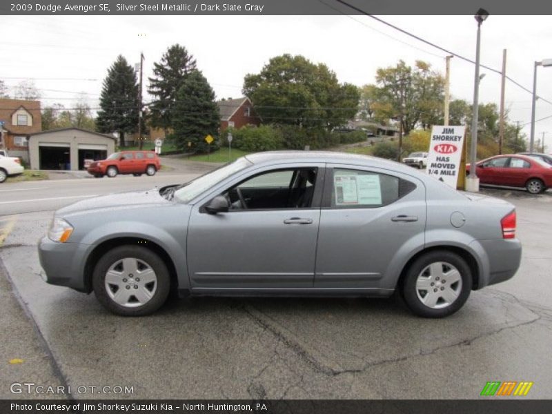 Silver Steel Metallic / Dark Slate Gray 2009 Dodge Avenger SE