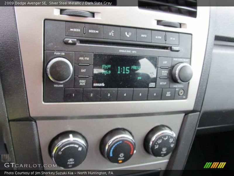 Silver Steel Metallic / Dark Slate Gray 2009 Dodge Avenger SE
