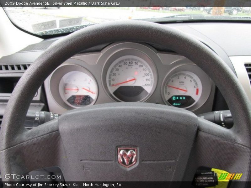 Silver Steel Metallic / Dark Slate Gray 2009 Dodge Avenger SE