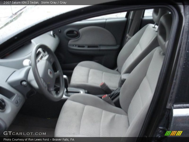 Storm Gray / Gray 2007 Saturn ION 2 Sedan