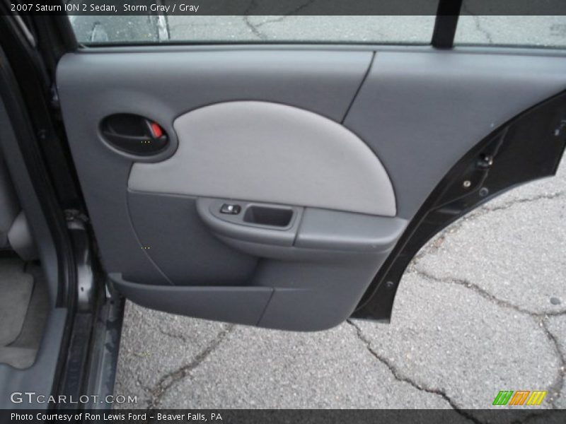 Storm Gray / Gray 2007 Saturn ION 2 Sedan