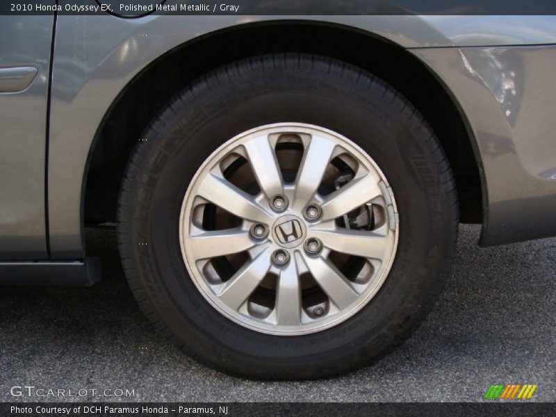 Polished Metal Metallic / Gray 2010 Honda Odyssey EX