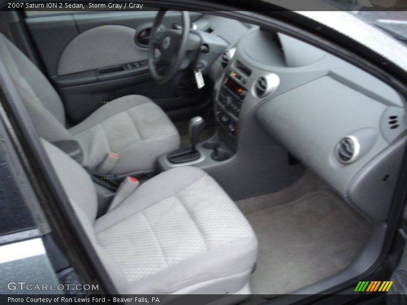 Storm Gray / Gray 2007 Saturn ION 2 Sedan
