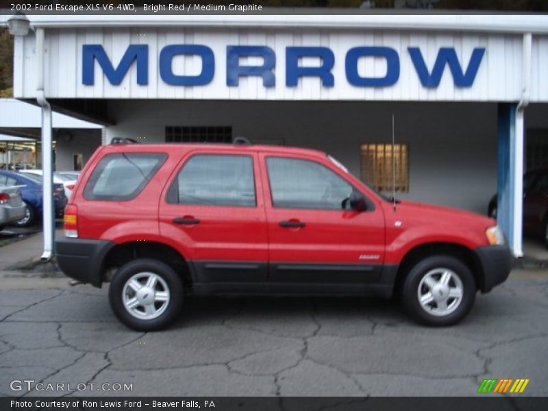 Bright Red / Medium Graphite 2002 Ford Escape XLS V6 4WD