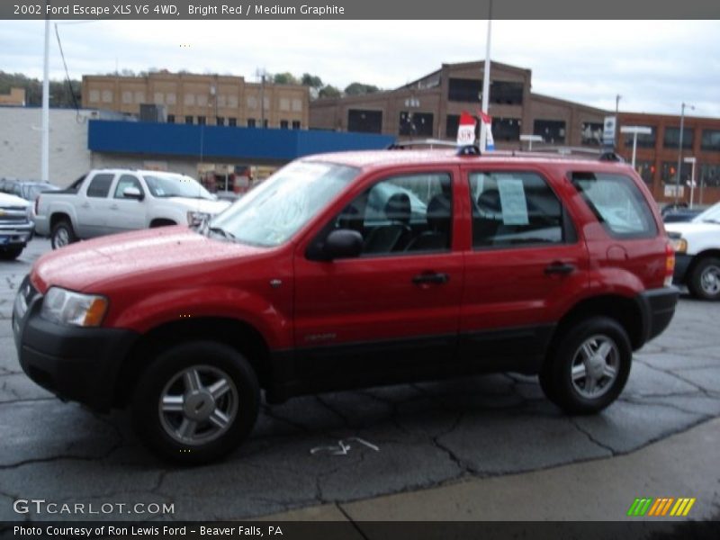 Bright Red / Medium Graphite 2002 Ford Escape XLS V6 4WD