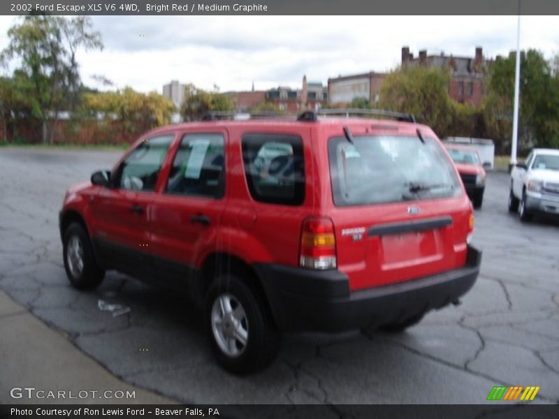 Bright Red / Medium Graphite 2002 Ford Escape XLS V6 4WD