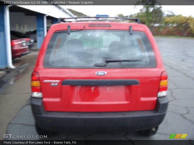 Bright Red / Medium Graphite 2002 Ford Escape XLS V6 4WD