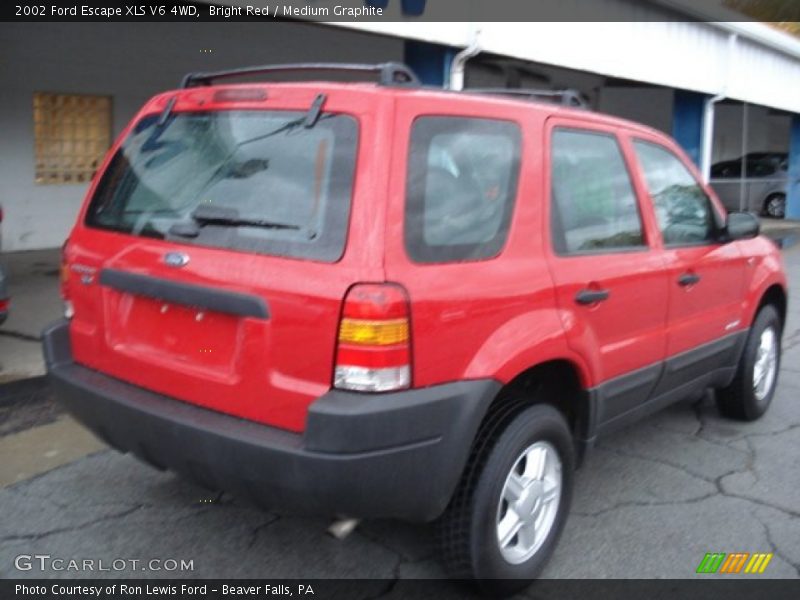 Bright Red / Medium Graphite 2002 Ford Escape XLS V6 4WD
