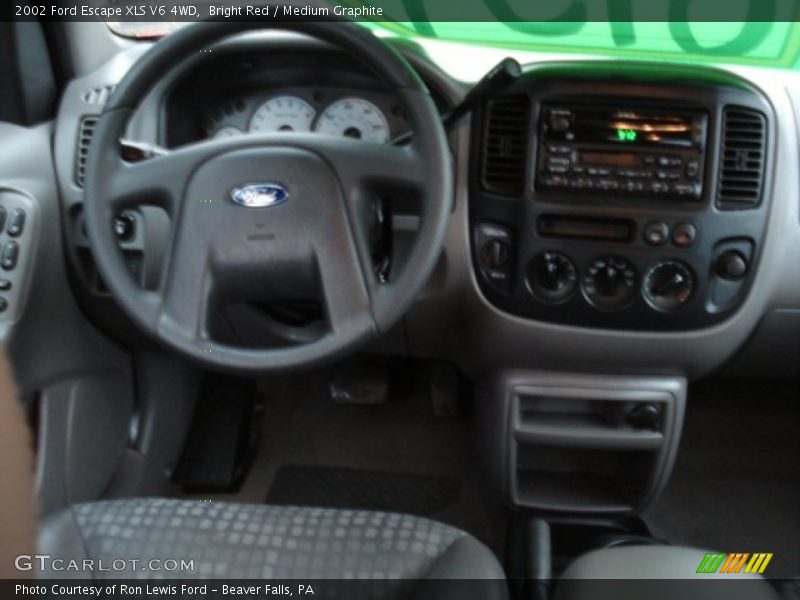 Bright Red / Medium Graphite 2002 Ford Escape XLS V6 4WD