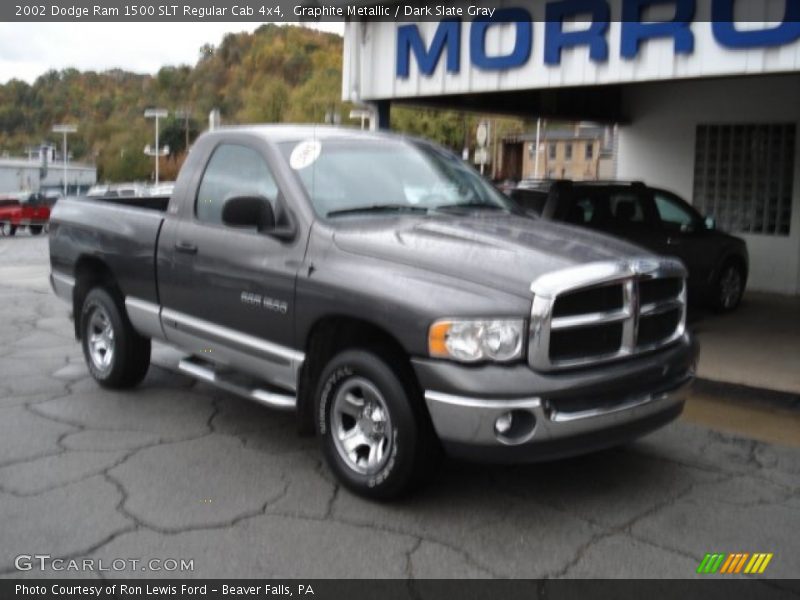 Graphite Metallic / Dark Slate Gray 2002 Dodge Ram 1500 SLT Regular Cab 4x4