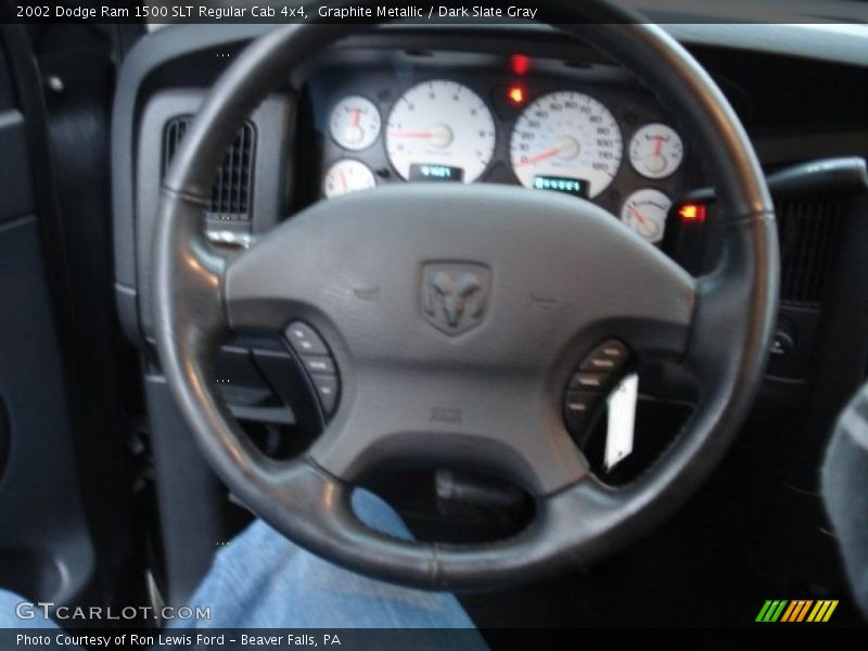 Graphite Metallic / Dark Slate Gray 2002 Dodge Ram 1500 SLT Regular Cab 4x4