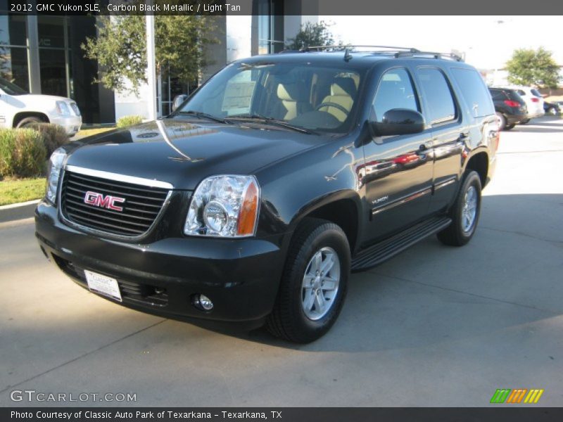 Carbon Black Metallic / Light Tan 2012 GMC Yukon SLE