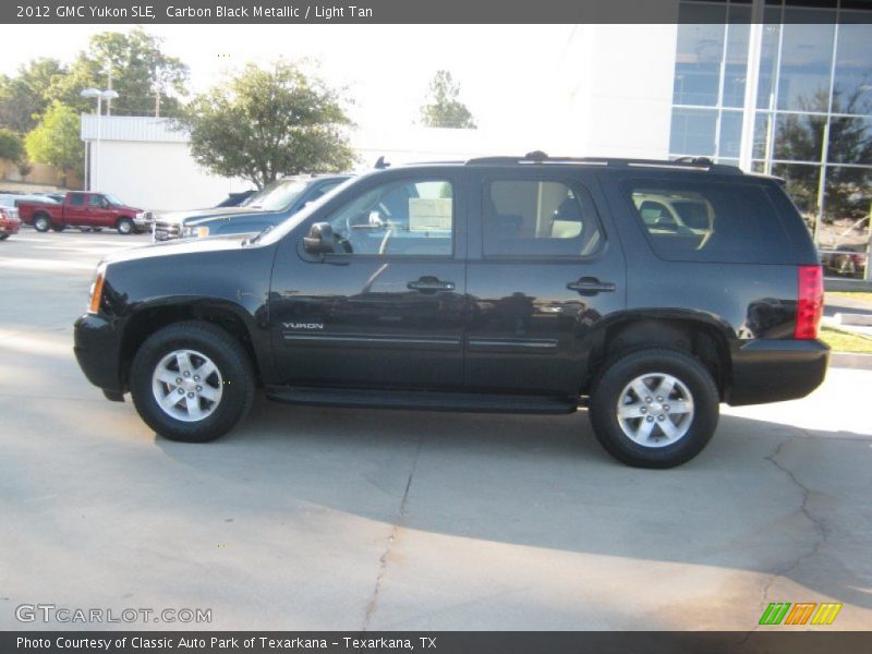 Carbon Black Metallic / Light Tan 2012 GMC Yukon SLE