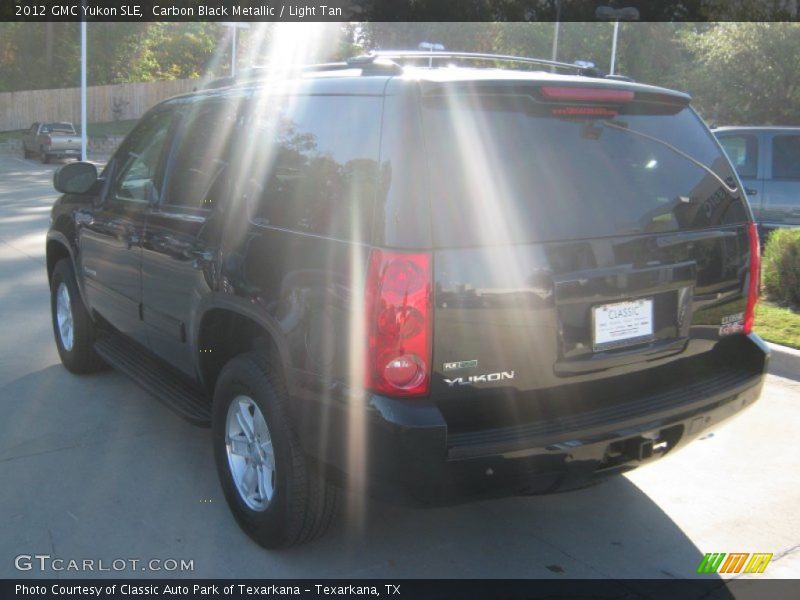 Carbon Black Metallic / Light Tan 2012 GMC Yukon SLE