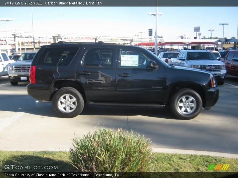 Carbon Black Metallic / Light Tan 2012 GMC Yukon SLE