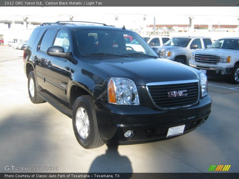 Carbon Black Metallic / Light Tan 2012 GMC Yukon SLE
