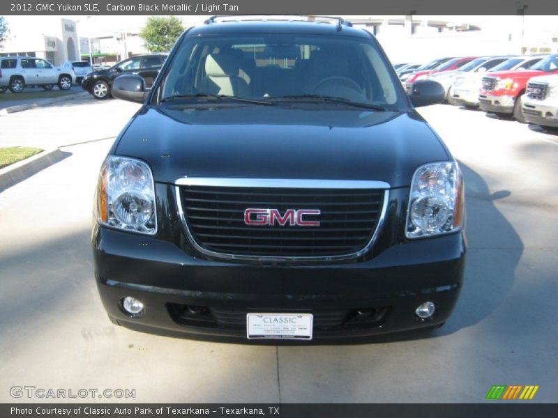 Carbon Black Metallic / Light Tan 2012 GMC Yukon SLE