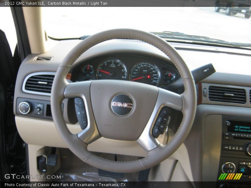 Carbon Black Metallic / Light Tan 2012 GMC Yukon SLE