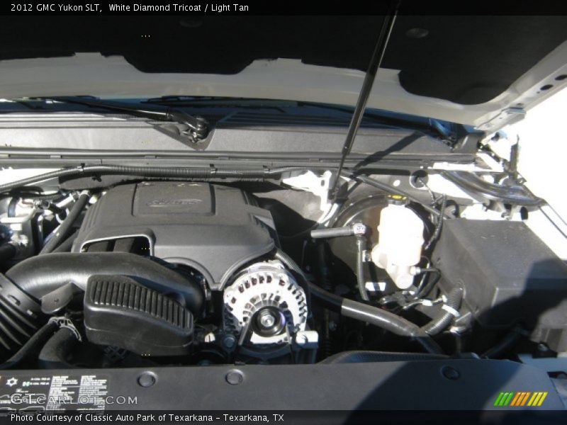 White Diamond Tricoat / Light Tan 2012 GMC Yukon SLT