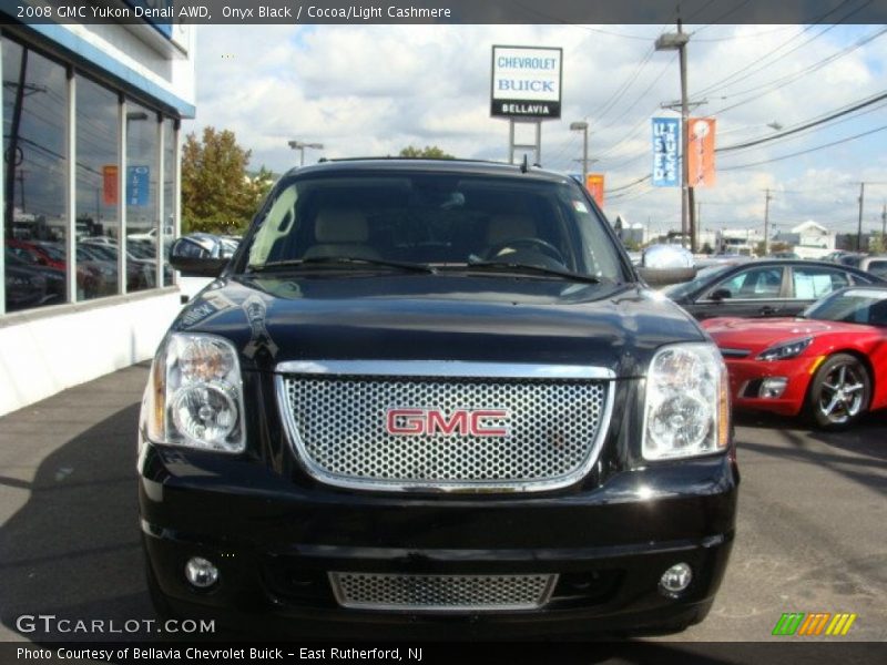 Onyx Black / Cocoa/Light Cashmere 2008 GMC Yukon Denali AWD