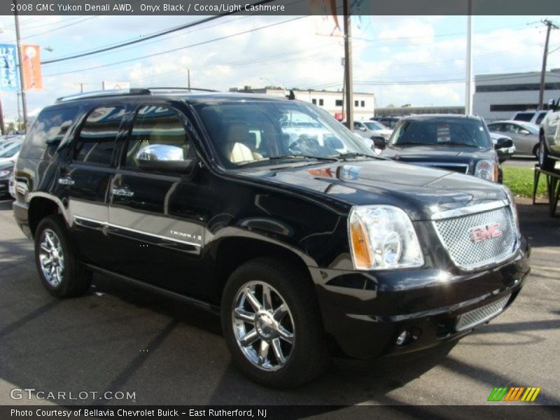 Onyx Black / Cocoa/Light Cashmere 2008 GMC Yukon Denali AWD