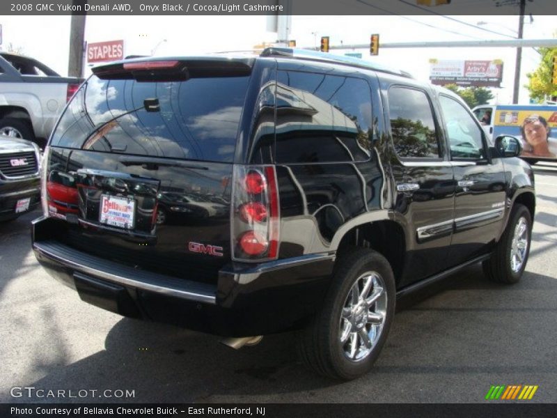 Onyx Black / Cocoa/Light Cashmere 2008 GMC Yukon Denali AWD