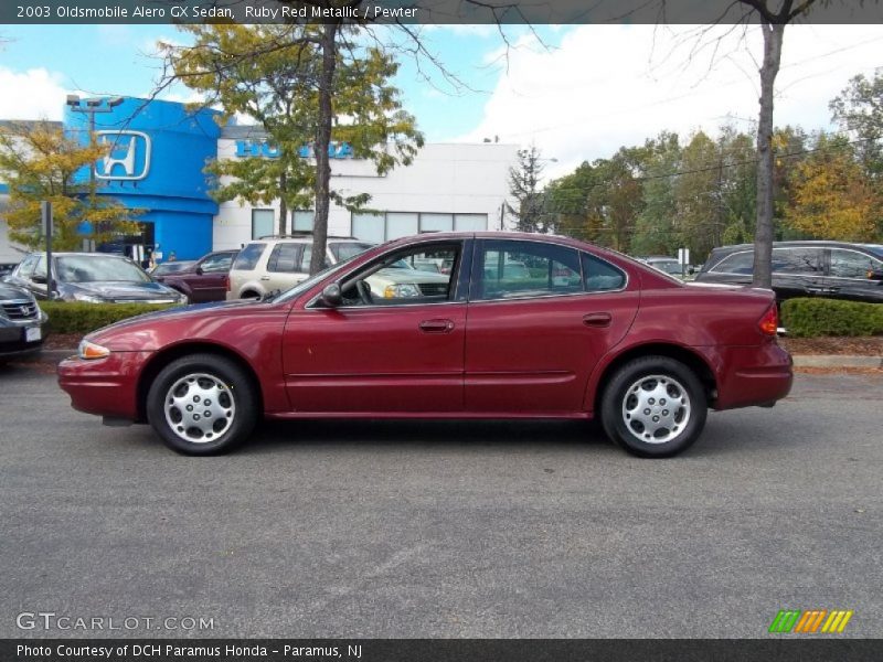 Ruby Red Metallic / Pewter 2003 Oldsmobile Alero GX Sedan