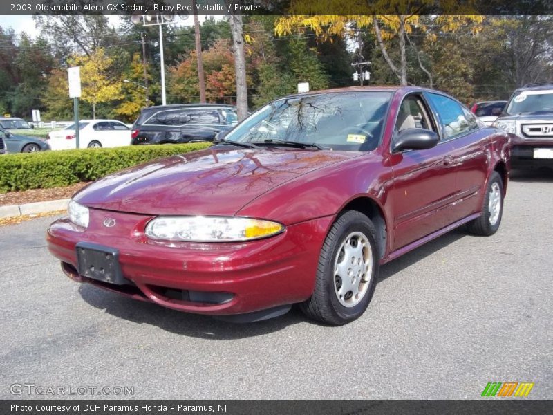 Ruby Red Metallic / Pewter 2003 Oldsmobile Alero GX Sedan