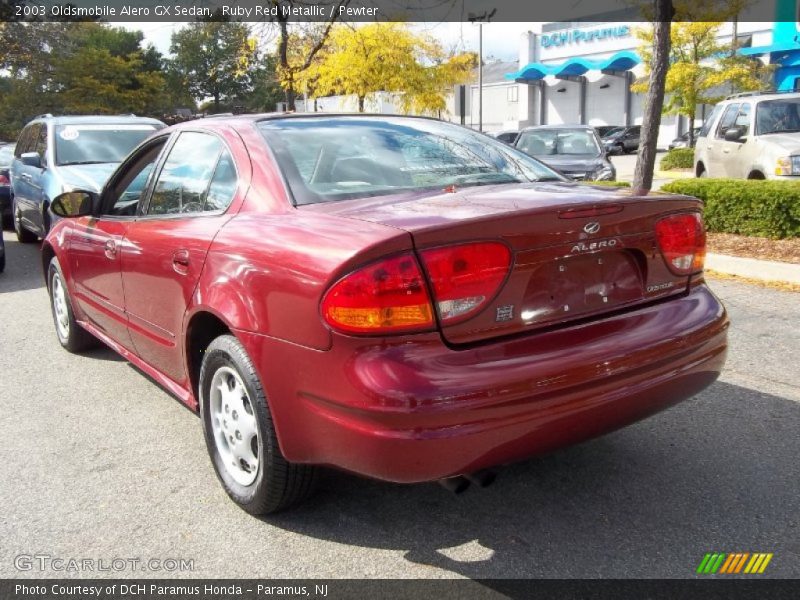 Ruby Red Metallic / Pewter 2003 Oldsmobile Alero GX Sedan