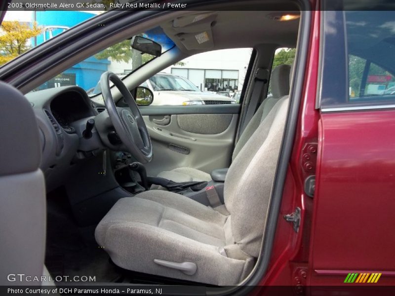 Ruby Red Metallic / Pewter 2003 Oldsmobile Alero GX Sedan