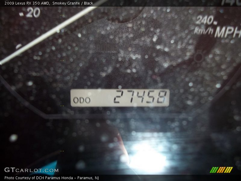 Smokey Granite / Black 2009 Lexus RX 350 AWD