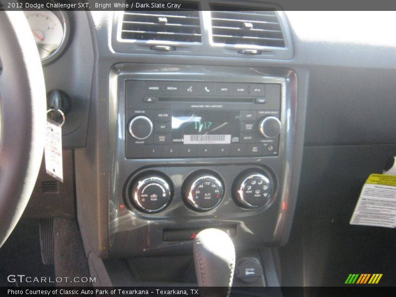 Bright White / Dark Slate Gray 2012 Dodge Challenger SXT