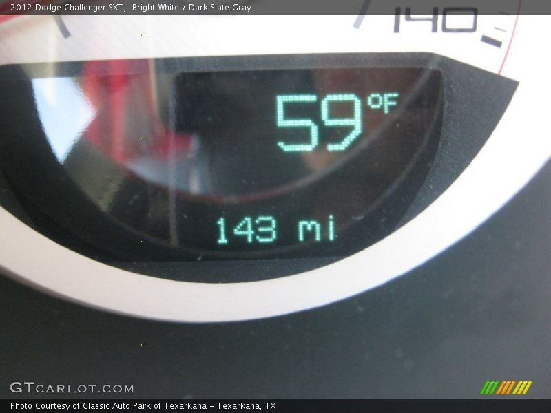Bright White / Dark Slate Gray 2012 Dodge Challenger SXT
