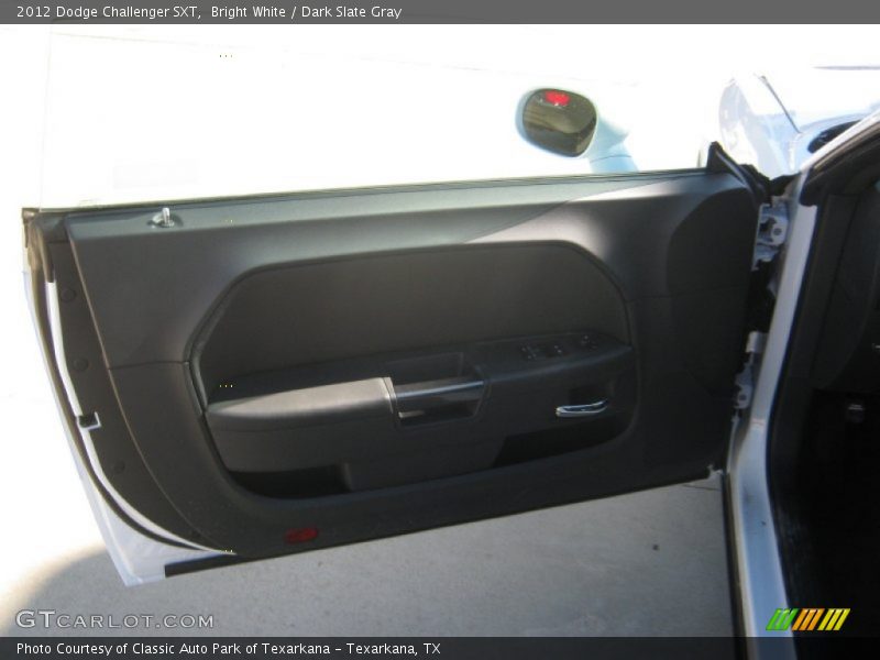Bright White / Dark Slate Gray 2012 Dodge Challenger SXT