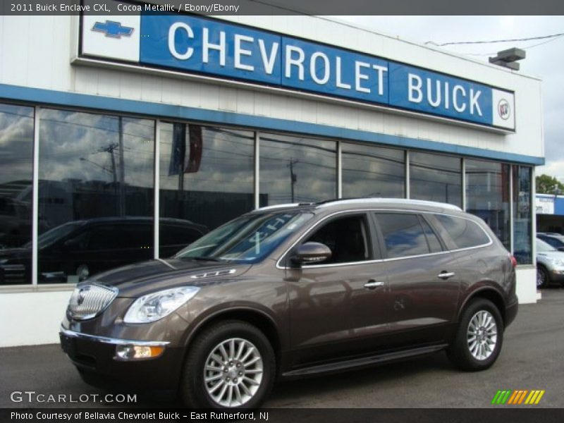 Cocoa Metallic / Ebony/Ebony 2011 Buick Enclave CXL