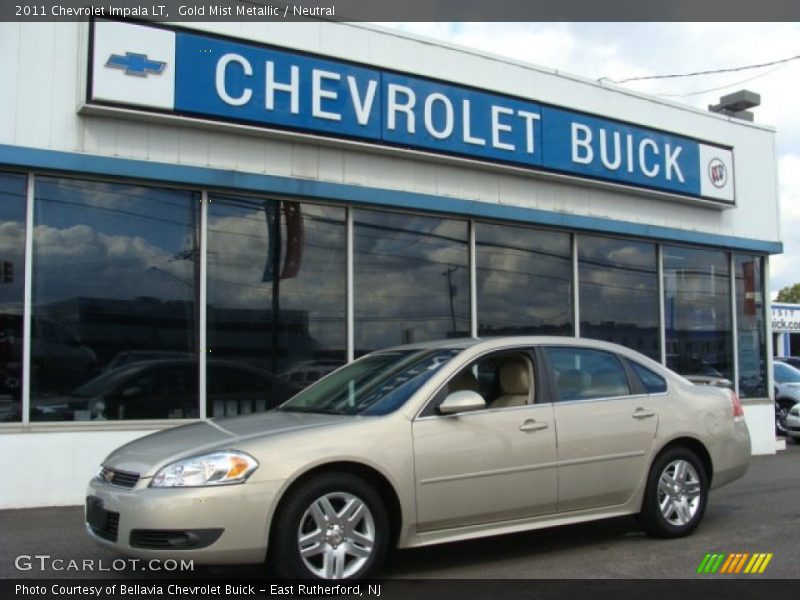 Gold Mist Metallic / Neutral 2011 Chevrolet Impala LT