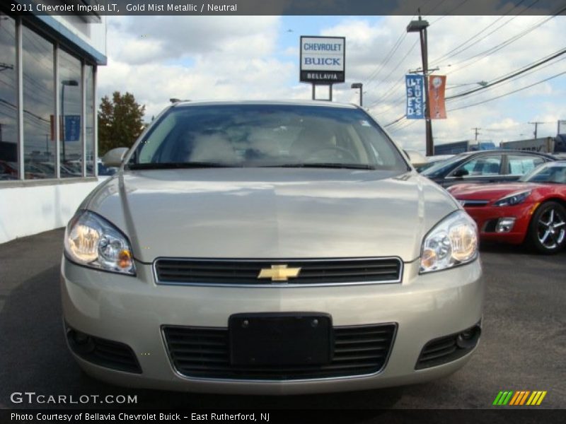Gold Mist Metallic / Neutral 2011 Chevrolet Impala LT