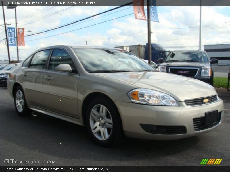 Gold Mist Metallic / Neutral 2011 Chevrolet Impala LT