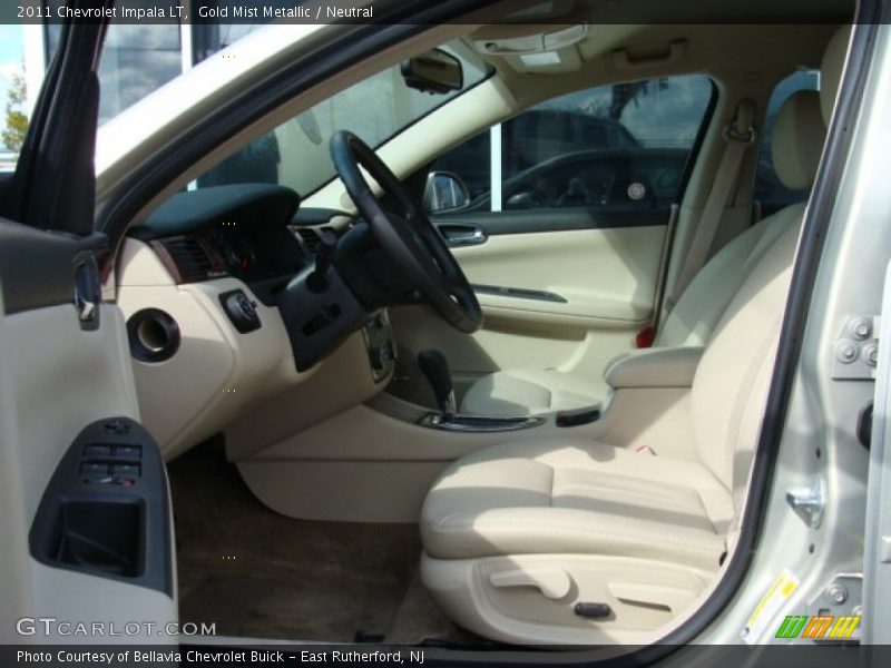 Gold Mist Metallic / Neutral 2011 Chevrolet Impala LT