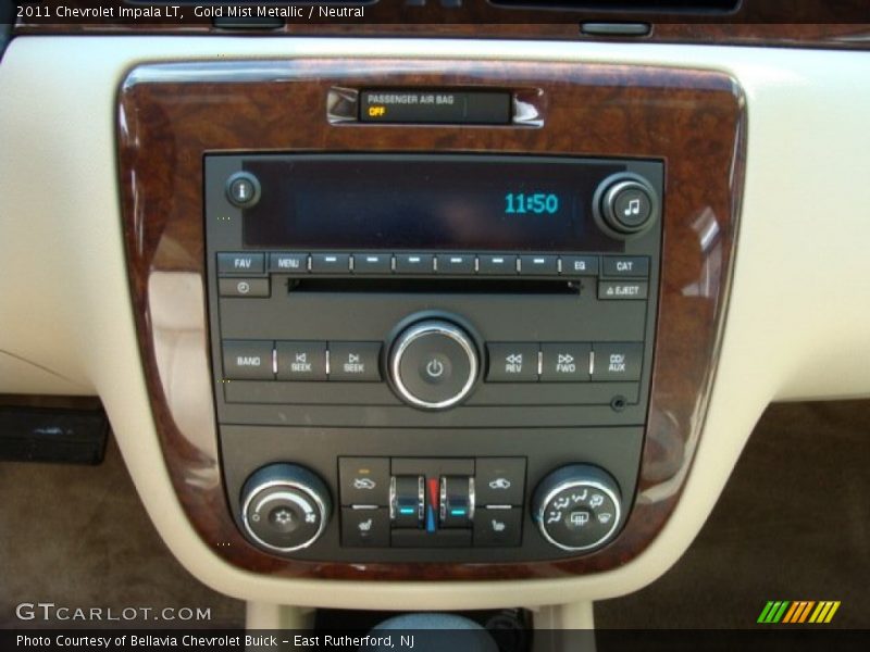 Gold Mist Metallic / Neutral 2011 Chevrolet Impala LT