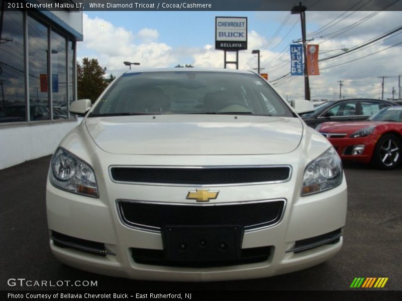 White Diamond Tricoat / Cocoa/Cashmere 2011 Chevrolet Malibu LT
