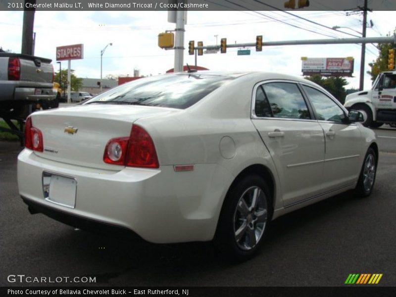 White Diamond Tricoat / Cocoa/Cashmere 2011 Chevrolet Malibu LT