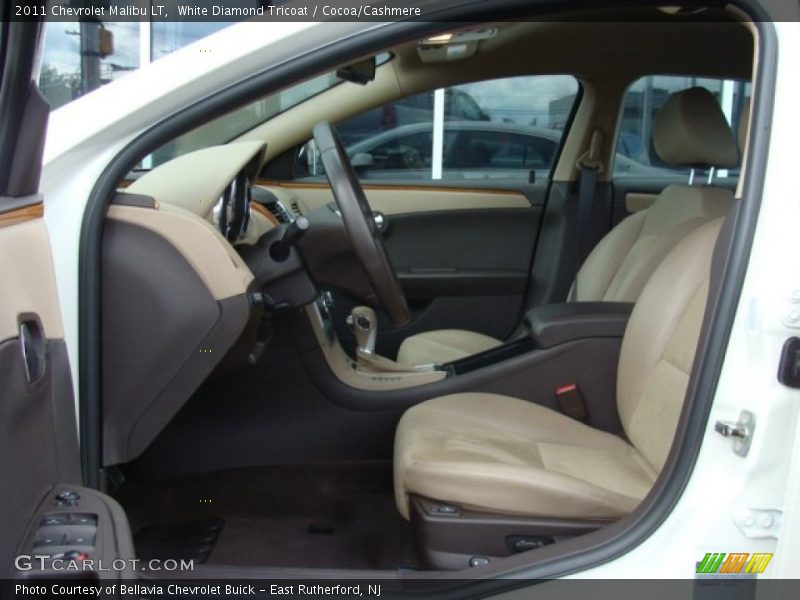 White Diamond Tricoat / Cocoa/Cashmere 2011 Chevrolet Malibu LT