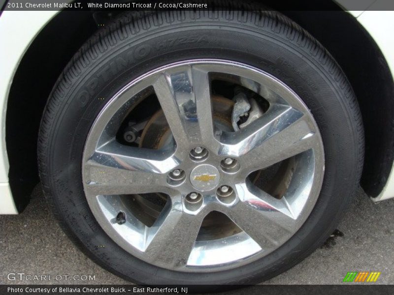 White Diamond Tricoat / Cocoa/Cashmere 2011 Chevrolet Malibu LT