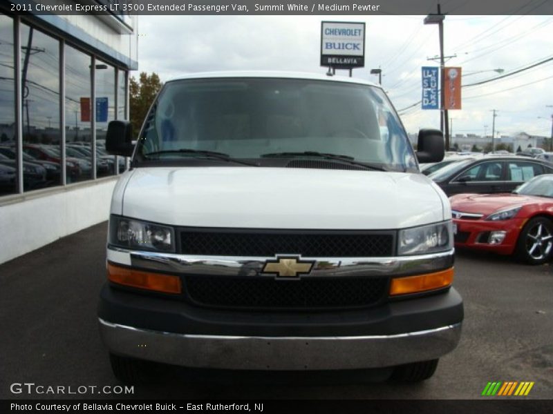 Summit White / Medium Pewter 2011 Chevrolet Express LT 3500 Extended Passenger Van