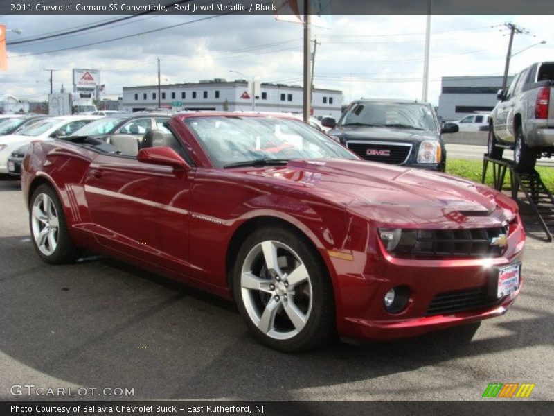 Red Jewel Metallic / Black 2011 Chevrolet Camaro SS Convertible