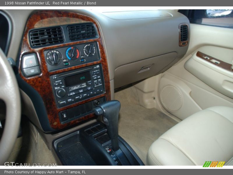Red Pearl Metallic / Blond 1998 Nissan Pathfinder LE