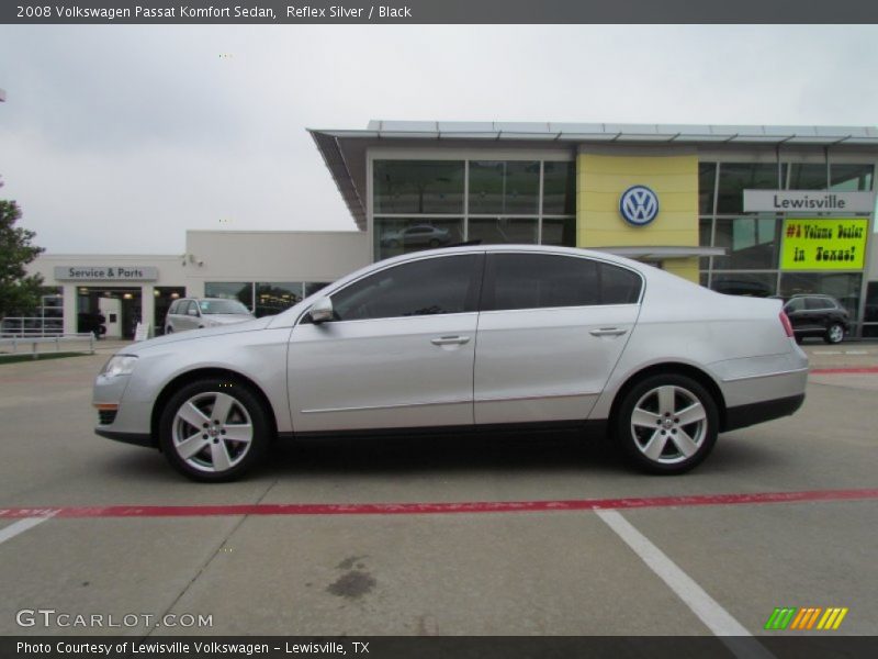 Reflex Silver / Black 2008 Volkswagen Passat Komfort Sedan