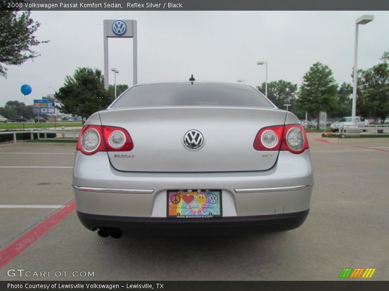 Reflex Silver / Black 2008 Volkswagen Passat Komfort Sedan