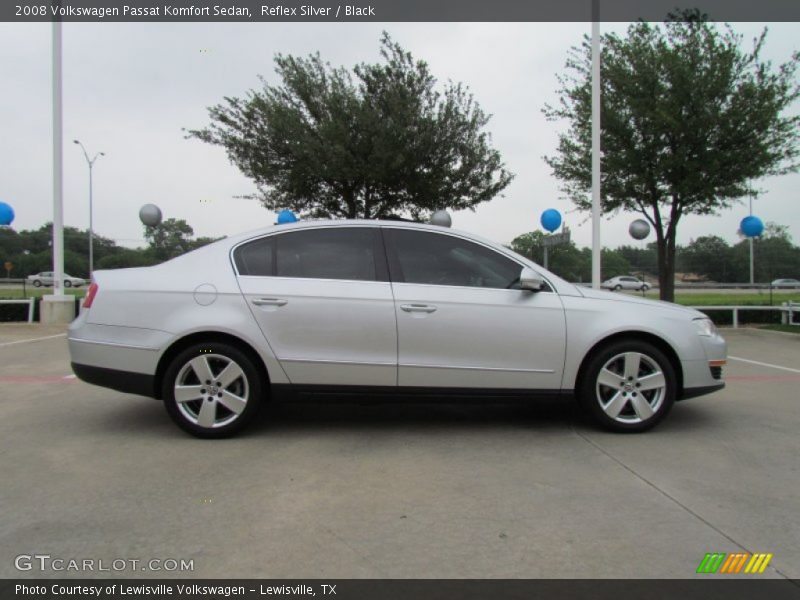 Reflex Silver / Black 2008 Volkswagen Passat Komfort Sedan